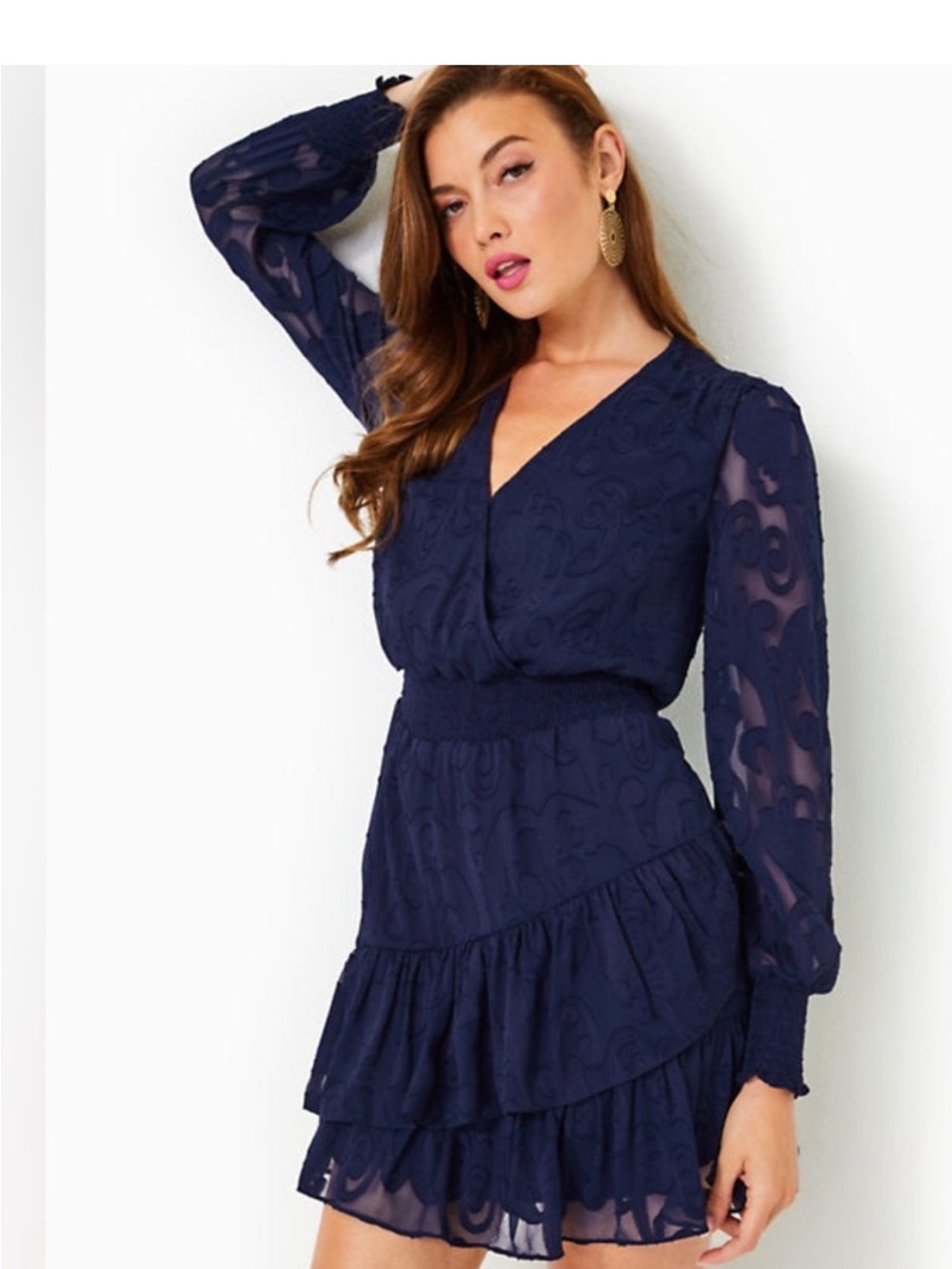 Cristiana Navy Stretch Dress